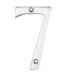 This is an image of Carlisle Brass - Numerals (0-9) Number 7 - Polished Chrome available to order from T.H Wiggans Architectural Ironmongery in Kendal, quick delivery and discounted prices.