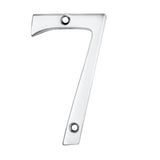 This is an image of Carlisle Brass - Numerals (0-9) Number 7 - Polished Chrome available to order from T.H Wiggans Architectural Ironmongery in Kendal, quick delivery and discounted prices.