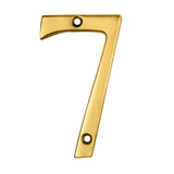 This is an image of Carlisle Brass - Numerals (0-9) Number 7 - Stainless Brass available to order from T.H Wiggans Architectural Ironmongery in Kendal, quick delivery and discounted prices.