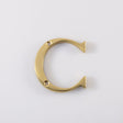 This is an image of Carlisle Brass - Letter C - Polished Brass available to order from T.H Wiggans Architectural Ironmongery in Kendal, quick delivery and discounted prices.
