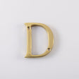 This is an image of Carlisle Brass - Letter D - Polished Brass available to order from T.H Wiggans Architectural Ironmongery in Kendal, quick delivery and discounted prices.