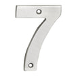 This is an image of Eurospec - Numerals Number 7 - Satin Stainless Steel available to order from T.H Wiggans Architectural Ironmongery in Kendal, quick delivery and discounted prices.