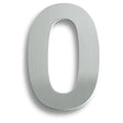 This is an image of Eurospec - Stainless Steel 7" Numerals (0-9) (Number 0) - Bright Stainless Steel available to order from T.H Wiggans Architectural Ironmongery in Kendal, quick delivery and discounted prices.