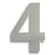 This is an image of Eurospec - Stainless Steel 7" Numerals (0-9) (Number 4) - Bright Stainless Steel available to order from T.H Wiggans Architectural Ironmongery in Kendal, quick delivery and discounted prices.