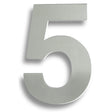 This is an image of Eurospec - Stainless Steel 7" Numerals (0-9) (Number 5) - Bright Stainless Steel available to order from T.H Wiggans Architectural Ironmongery in Kendal, quick delivery and discounted prices.
