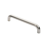 This is an image of Eurospec - 25mm D Pull Handles 300mm Centres - Bright Stainless Steel available to order from T.H Wiggans Architectural Ironmongery in Kendal, quick delivery and discounted prices.