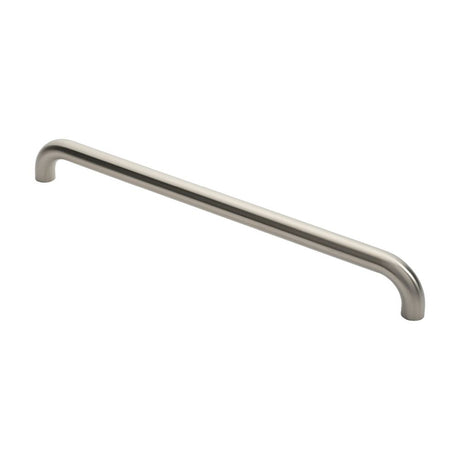 This is an image of Eurospec - 30mm D Pull Handles 600mm Centres - Satin Stainless Steel available to order from T.H Wiggans Architectural Ironmongery in Kendal, quick delivery and discounted prices.