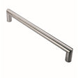 This is an image of Eurospec - 30mm Mitred Pull Handle 450mm Centres - Satin Stainless Steel available to order from T.H Wiggans Architectural Ironmongery in Kendal, quick delivery and discounted prices.