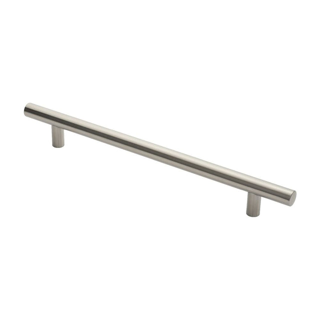 This is an image of Eurospec - 30mm Straight T Pull Handle 450mm Centres - Satin Stainless Steel available to order from T.H Wiggans Architectural Ironmongery in Kendal, quick delivery and discounted prices.