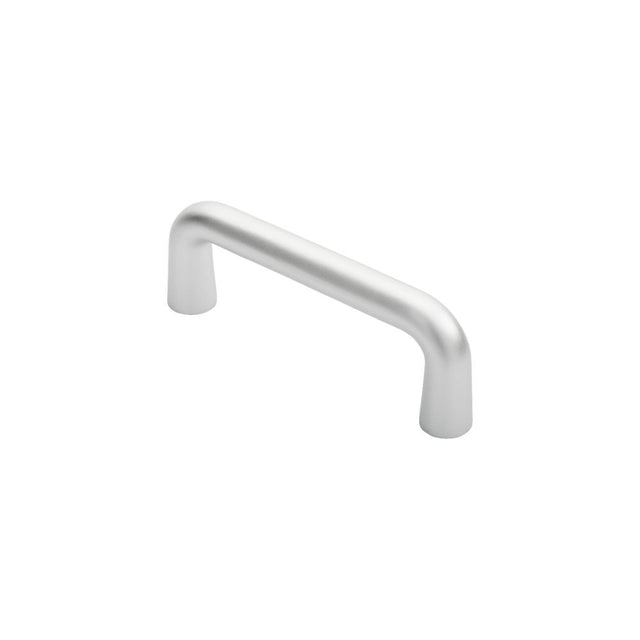 This is an image of Eurospec - D Pull Handle - Satin Anodised Aluminium available to order from T.H Wiggans Architectural Ironmongery in Kendal, quick delivery and discounted prices.