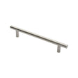 This is an image of Eurospec - 22mm Straight T Pull Handle 300mm Centres - Satin Stainless Steel available to order from T.H Wiggans Architectural Ironmongery in Kendal, quick delivery and discounted prices.