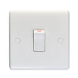 This is an image showing Eurolite Enhance White Plastic 20Amp Switch - White (With White Trim) pl3240 available to order from T.H. Wiggans Ironmongery in Kendal, quick delivery and discounted prices.
