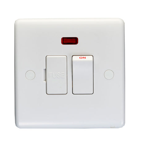 This is an image showing Eurolite Enhance White Plastic Fuse Spur - White (With White Trim) pl4191 available to order from T.H. Wiggans Ironmongery in Kendal, quick delivery and discounted prices.