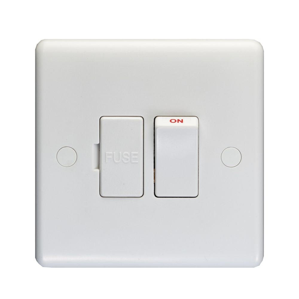 This is an image showing Eurolite Enhance White Plastic Fuse Spur - White pl4220 available to order from T.H. Wiggans Ironmongery in Kendal, quick delivery and discounted prices.