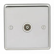 This is an image showing Eurolite Stainless Steel TV - Polished Stainless Steel (With White Trim) pss1tvw available to order from T.H. Wiggans Ironmongery in Kendal, quick delivery and discounted prices.