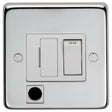 This is an image showing Eurolite Stainless Steel Switched Fuse Spur - Polished Stainless Steel (With White Trim) pssswffow available to order from T.H. Wiggans Ironmongery in Kendal, quick delivery and discounted prices.