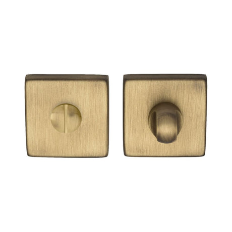 This is an image of Manital - Square Standard Turn And Release - Antique Brass available to order from T.H Wiggans Architectural Ironmongery in Kendal, quick delivery and discounted prices.