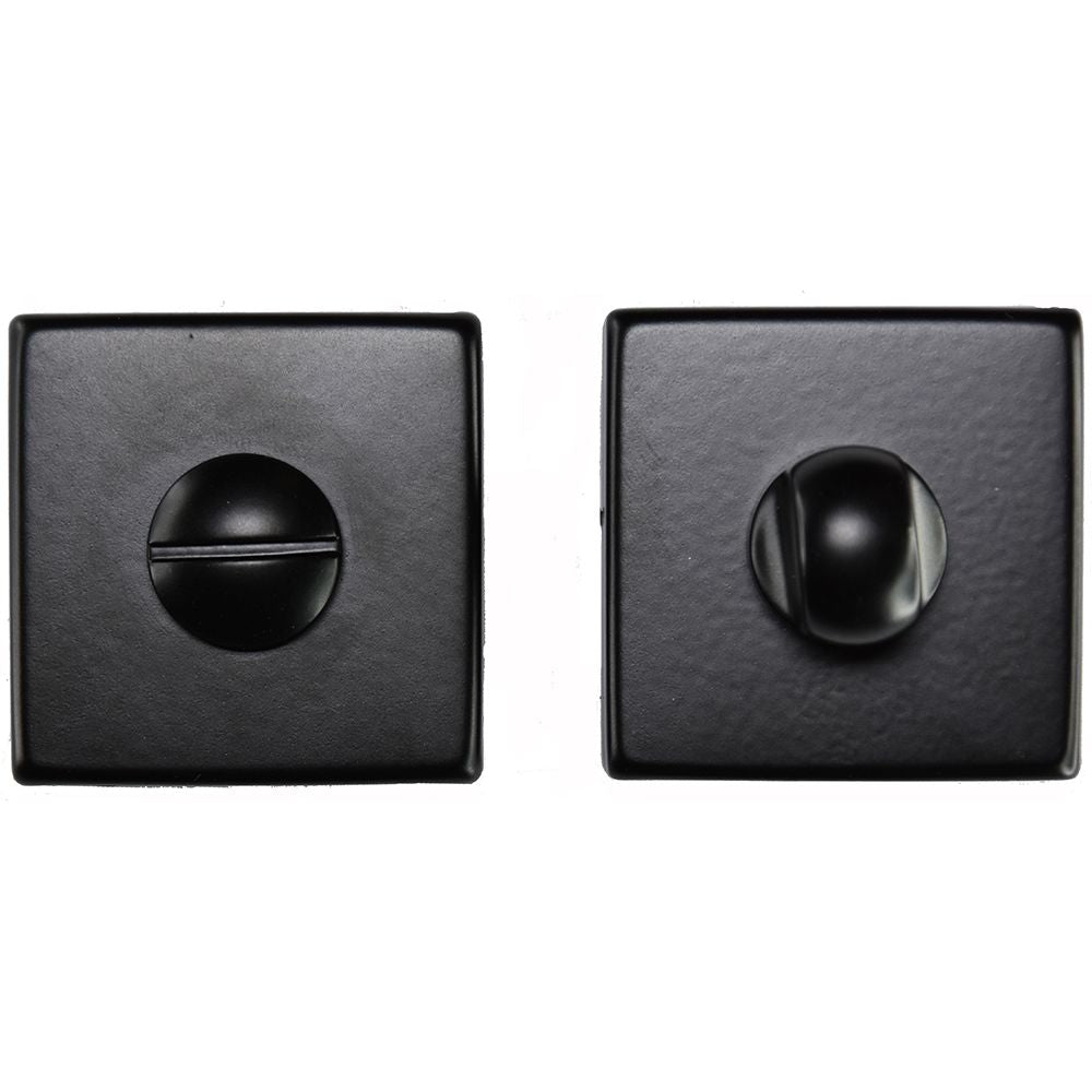 This is an image of Manital - Square Standard Turn and Release - Black available to order from T.H Wiggans Architectural Ironmongery in Kendal, quick delivery and discounted prices.