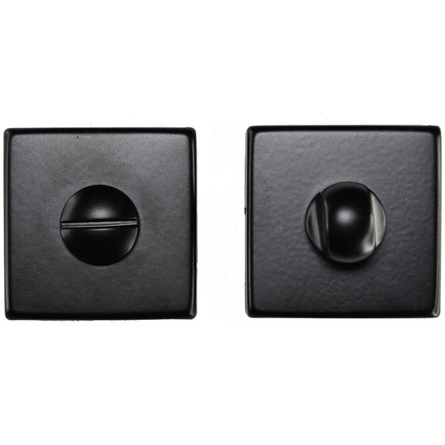 This is an image of Manital - Square Standard Turn and Release - Black available to order from T.H Wiggans Architectural Ironmongery in Kendal, quick delivery and discounted prices.