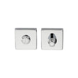 This is an image of Manital - Square Standard Turn and Release - Polished Chrome available to order from T.H Wiggans Architectural Ironmongery in Kendal, quick delivery and discounted prices.