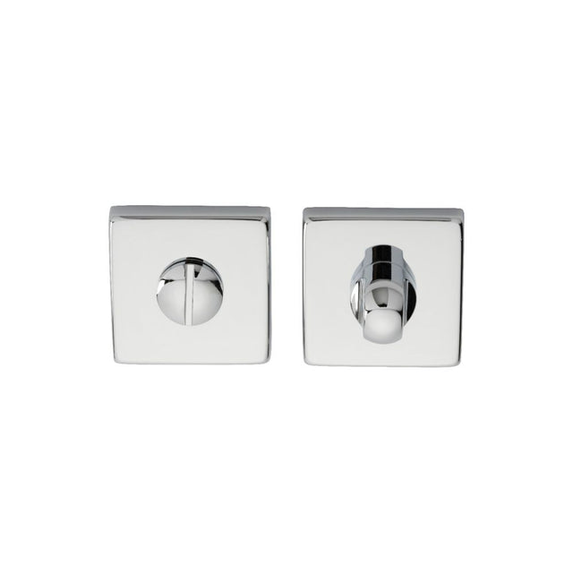 This is an image of Manital - Square Standard Turn and Release - Polished Chrome available to order from T.H Wiggans Architectural Ironmongery in Kendal, quick delivery and discounted prices.