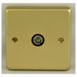 This is an image showing Eurolite Stainless Steel TV - Satin Brass (With Black Trim) sb1tvb available to order from T.H. Wiggans Ironmongery in Kendal, quick delivery and discounted prices.