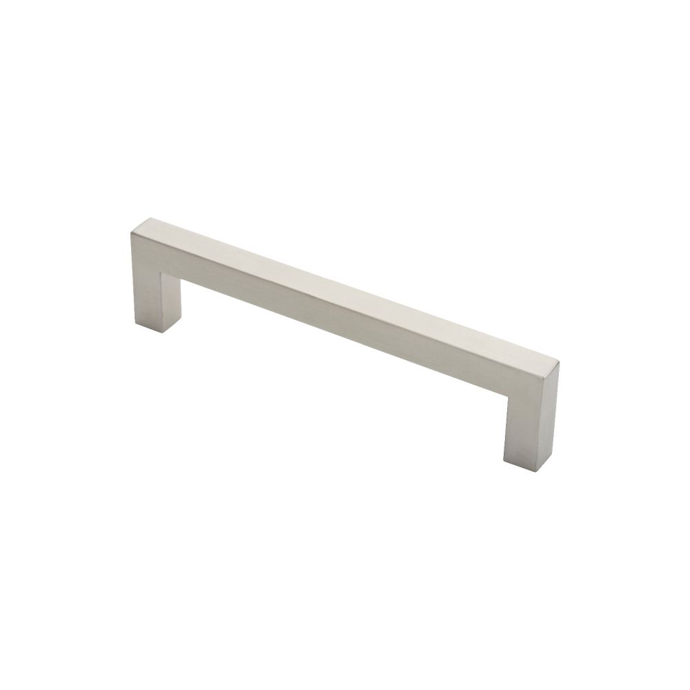 This is an image of Eurospec - Square Mitred Pull Handle - Satin Stainless Steel available to order from T.H Wiggans Architectural Ironmongery in Kendal, quick delivery and discounted prices.