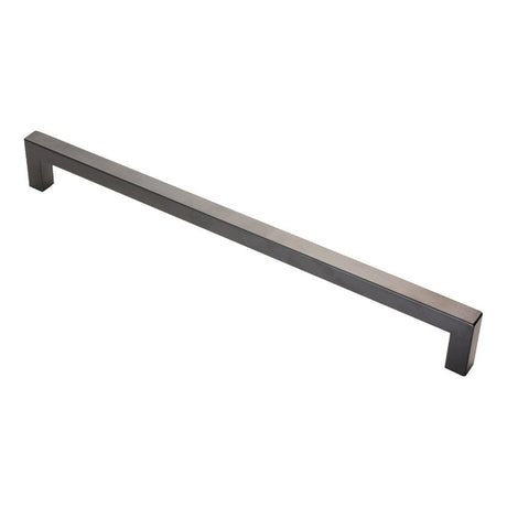 This is an image of Eurospec - Square Mitred Pull Handle - Matt Black available to order from T.H Wiggans Architectural Ironmongery in Kendal, quick delivery and discounted prices.