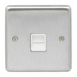 This is an image showing Eurolite Stainless Steel Telephone Master - Satin Stainless Steel (With White Trim) sss1mw available to order from T.H. Wiggans Ironmongery in Kendal, quick delivery and discounted prices.