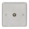 This is an image showing Eurolite Stainless Steel TV - Satin Stainless Steel (With White Trim) sss1tvw available to order from T.H. Wiggans Ironmongery in Kendal, quick delivery and discounted prices.