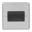This is an image showing Eurolite Stainless Steel Fan Switch - Satin Stainless Steel (With Black Trim) sssfswb available to order from T.H. Wiggans Ironmongery in Kendal, quick delivery and discounted prices.