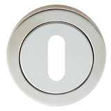 This is an image of Eurospec - Steelworx SWL Escutcheon - Bright Stainless Steel available to order from T.H Wiggans Architectural Ironmongery in Kendal, quick delivery and discounted prices.