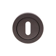 This is an image of Eurospec - Steelworx SWL Escutcheon - Matt Black available to order from T.H Wiggans Architectural Ironmongery in Kendal, quick delivery and discounted prices.