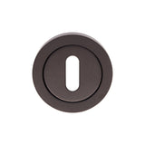 This is an image of Eurospec - Steelworx SWL Escutcheon - Matt Black available to order from T.H Wiggans Architectural Ironmongery in Kendal, quick delivery and discounted prices.