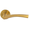 This is an image of Carlisle Brass - Steelworx SWL Breeze Lever on Rose - Satin PVD available to order from T.H Wiggans Architectural Ironmongery in Kendal, quick delivery and discounted prices.