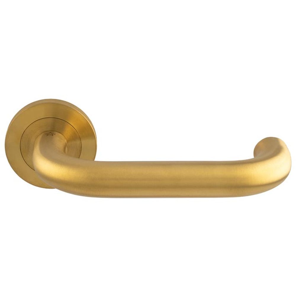 This is an image of Carlisle Brass - Steelworx SWL Nera Lever on Rose - Satin PVD available to order from T.H Wiggans Architectural Ironmongery in Kendal, quick delivery and discounted prices.