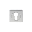 This is an image of Serozzetta - Square Euro Profile Escutcheon - Polished Chrome available to order from T.H Wiggans Architectural Ironmongery in Kendal, quick delivery and discounted prices.