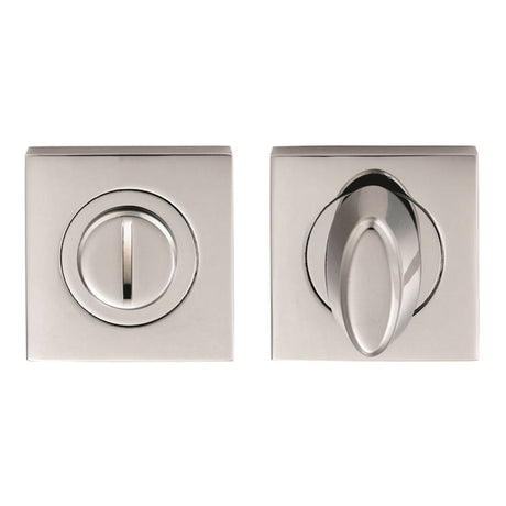 This is an image of Serozzetta - Square Turn and Release - Polished Chrome available to order from T.H Wiggans Architectural Ironmongery in Kendal, quick delivery and discounted prices.