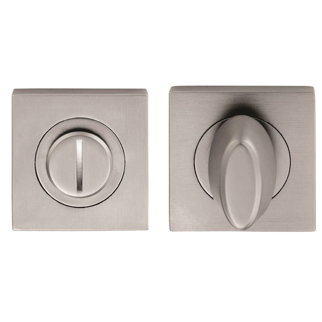 This is an image of Serozzetta - Square Turn and Release - Satin Chrome available to order from T.H Wiggans Architectural Ironmongery in Kendal, quick delivery and discounted prices.
