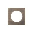 This is an image of Serozzetta - Square Rose Pack - Antique Brass available to order from T.H Wiggans Architectural Ironmongery in Kendal, quick delivery and discounted prices.