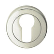 This is an image of Serozzetta - Euro Profile Escutcheon - Polished Nickel available to order from T.H Wiggans Architectural Ironmongery in Kendal, quick delivery and discounted prices.