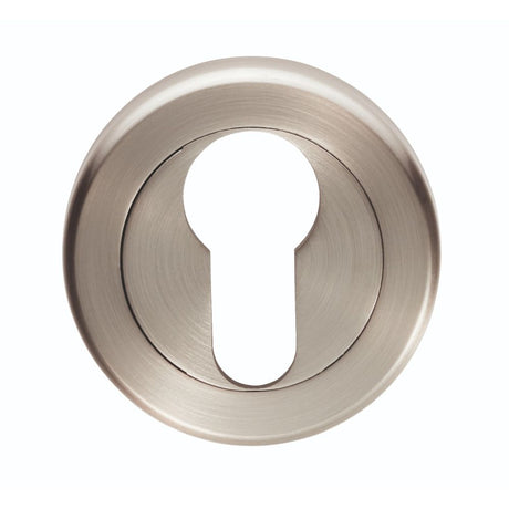 This is an image of Serozzetta - Euro Profile Escutcheon Satin Nickel - Satin Nickel available to order from T.H Wiggans Architectural Ironmongery in Kendal, quick delivery and discounted prices.