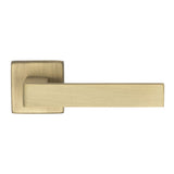 This is an image of Manital - Techna Lever on Square Rose Antique Brass - Antique Brass available to order from T.H Wiggans Architectural Ironmongery in Kendal, quick delivery and discounted prices.