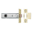 This is an image of a Carlisle Brass - Tubular Latch 64mm - Electro Brassed that is availble to order from T.H Wiggans Architectural Ironmongery in Kendal.