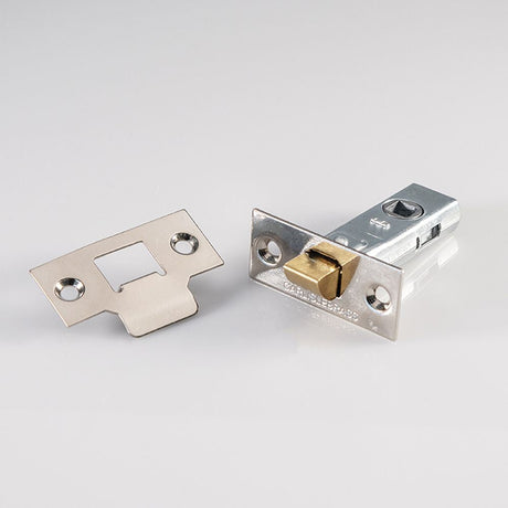 This is an image of a Carlisle Brass - Tubular Latch 64mm - Nickel Plate that is availble to order from T.H Wiggans Architectural Ironmongery in Kendal.