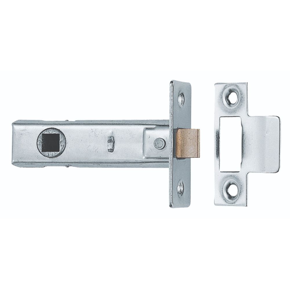 This is an image of a Carlisle Brass - Tubular Latch 76mm - Nickel Plate that is availble to order from T.H Wiggans Architectural Ironmongery in Kendal.