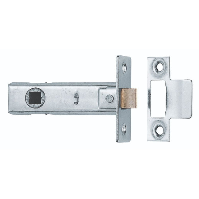 This is an image of a Carlisle Brass - Tubular Latch 76mm - Nickel Plate that is availble to order from T.H Wiggans Architectural Ironmongery in Kendal.