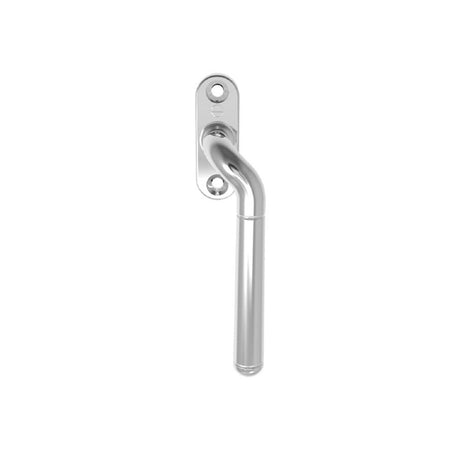 This is an image of a Carlisle Brass - Cranked Locking Espagnolette Handle R/H - Polished Chrome that is availble to order from T.H Wiggans Architectural Ironmongery in Kendal in Kendal.