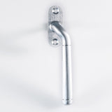This is an image of a Carlisle Brass - Cranked Locking Espagnolette Handle R/H - Satin Chrome that is availble to order from T.H Wiggans Architectural Ironmongery in Kendal in Kendal.