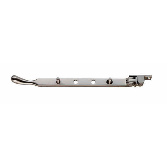 This is an image of a Carlisle Brass - Bulb End Casement Stay - Satin Nickel that is availble to order from T.H Wiggans Architectural Ironmongery in Kendal in Kendal.